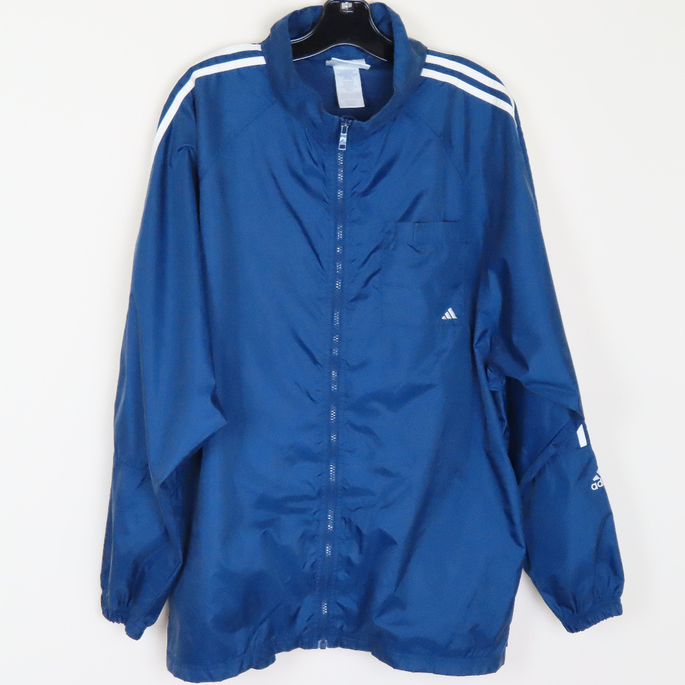 Adidas Trefoil logo hooded Windbreaker Coat, XL - Picture 1 of 7